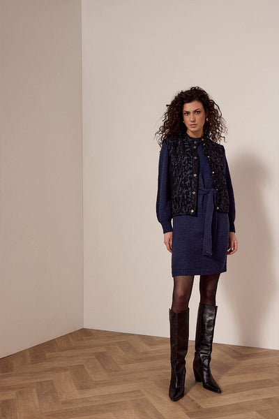 380525 Tramontana veste jacquard marine