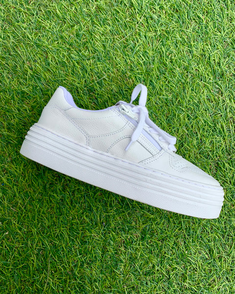 279515 Bottero espadrille blanche en cuir