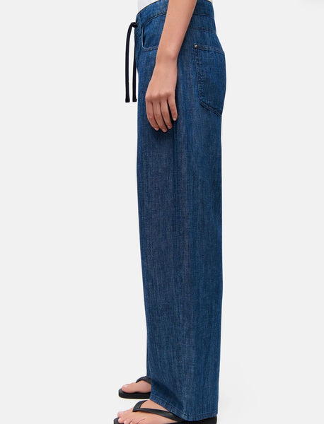 388916 BAGGY jean fluide bleu