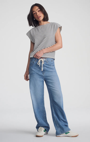 359616 Mavi JEAN Nella avec lacet à la taille