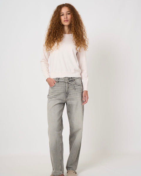 367116 Tricot coton rose pastel