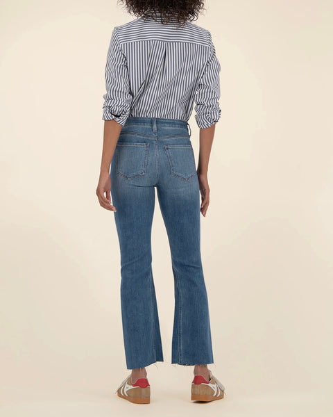 392125 KUT Jeans KELSEY cheville évasée bleu moyen