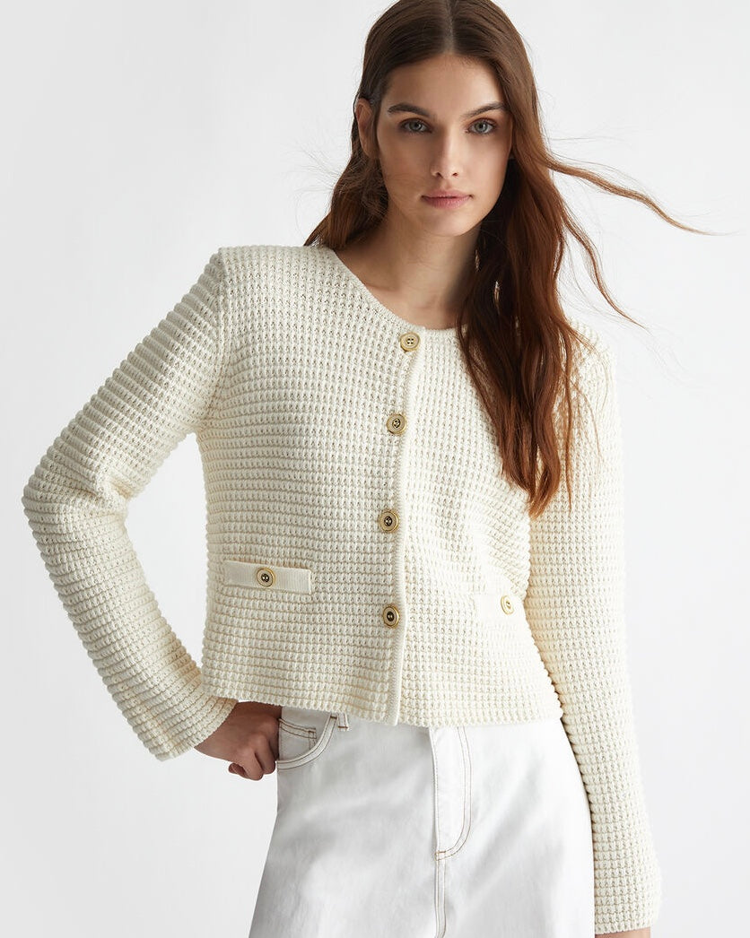 246624 Liu Jo veste courte crème