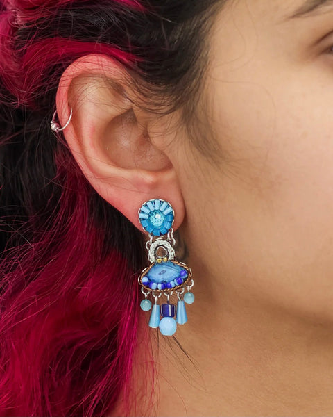 385616 AyalaBar boucles d’oreilles bleu et indigo