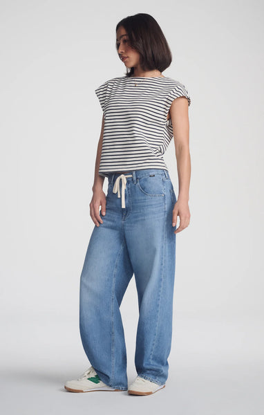 359616 Mavi JEAN Nella avec lacet à la taille