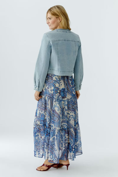 361216 OUI Veste de jeans avec boutons en  perle