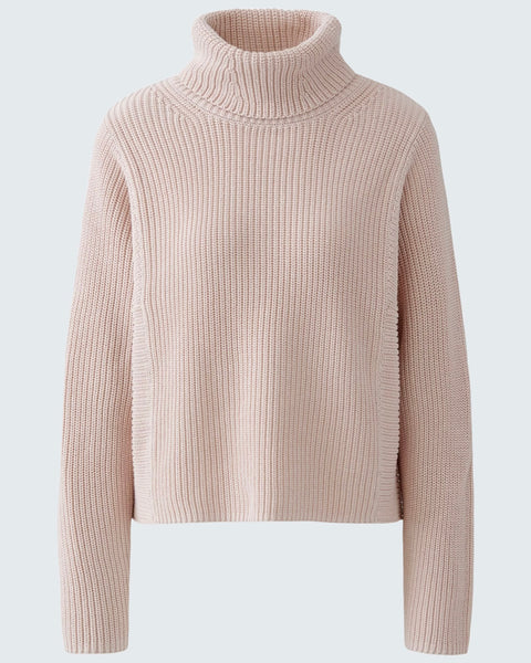 383225 OUI pull coton col roulé