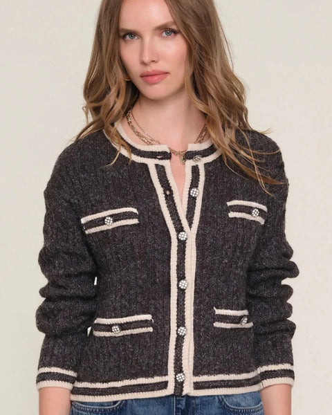 390425 Heartloom cardigan Yara charcoal