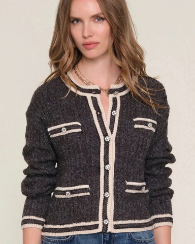 390425 Heartloom cardigan Yara charcoal