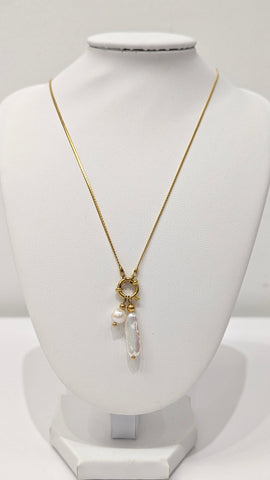 649414 L’ACTUEL collier or perles d’eau douce