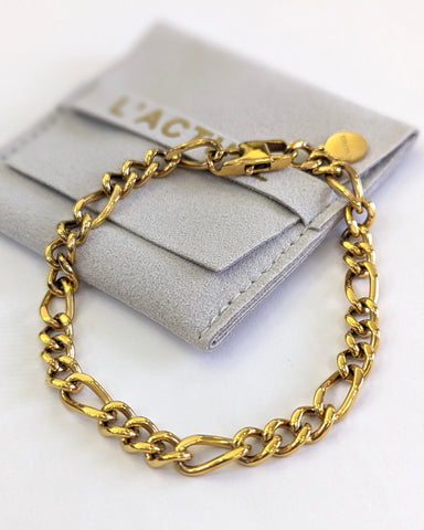 649214 L’ACTUEL bracelet maille figaro