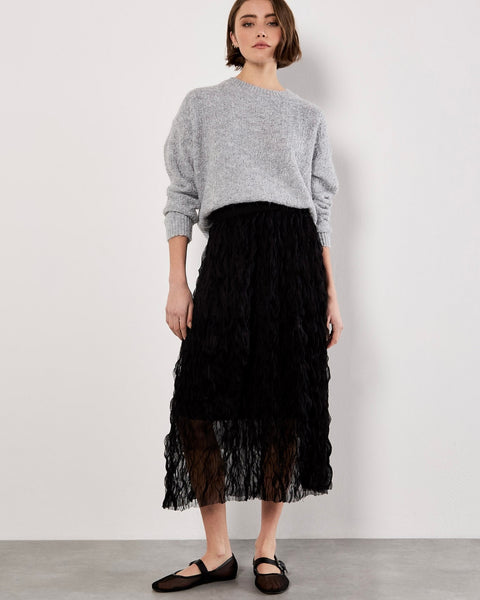 361925 Apricot jupe tulle noire