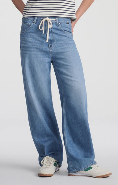 359616 Mavi JEAN Nella avec lacet à la taille