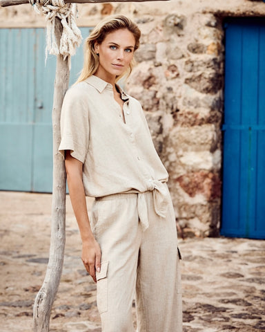 314915 Tramontana pantalon cargo lin