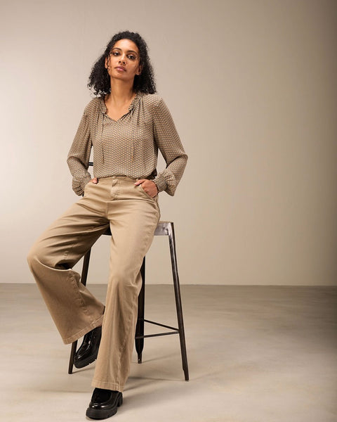 352725 Nile blouse chiffon imprimé