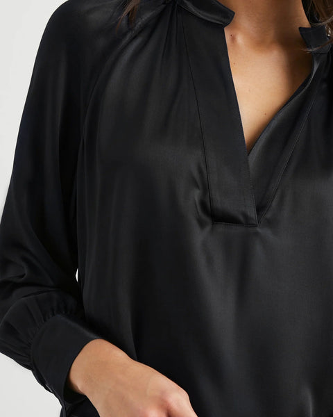 207524 Rails Blouse satinée noir