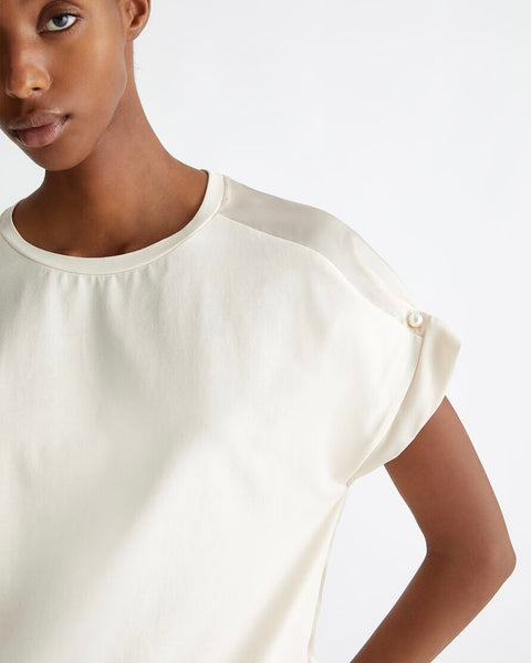 236324 Liu Jo top manche courte avec perle
