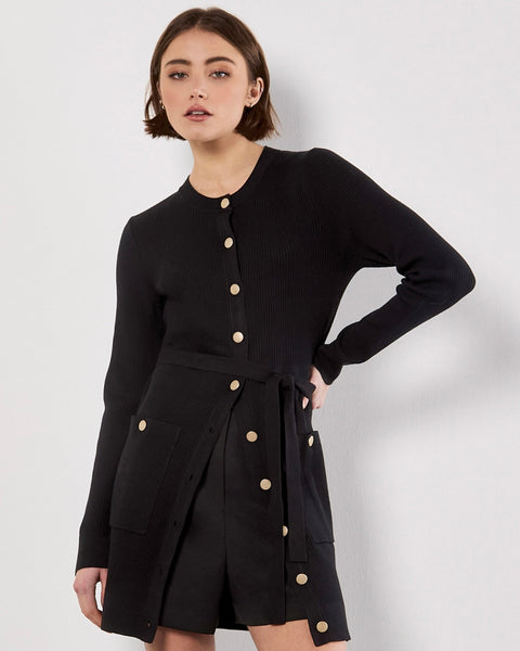 361825 Apricot robe rib boutons or