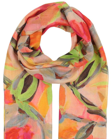 280715 Fraas foulard fin motifs floral couleurs vives