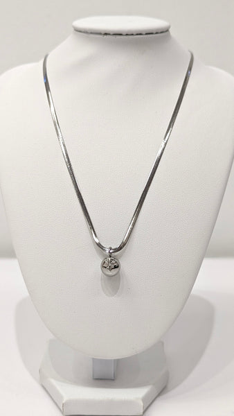 648914 L’ACTUEL chaîne serpent pendentif boule avec étoile