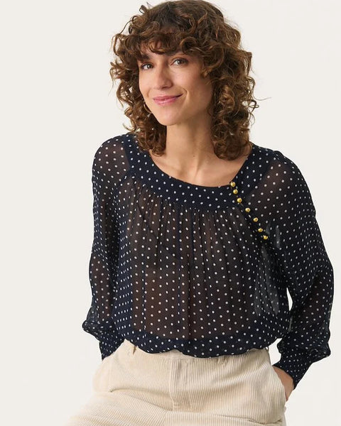 213024 PartTwo blouse avec petit pois