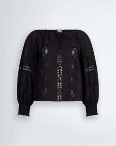 299915 LiuJo blouse en coton brodée