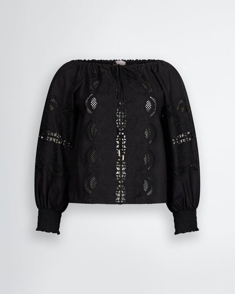 299915 LiuJo blouse en coton brodée