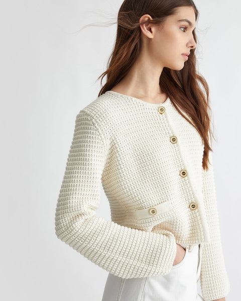 246624 Liu Jo veste courte crème