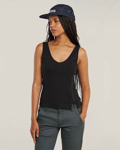 329715 G-STAR camisole Asymmetrical Zip Slim Tank