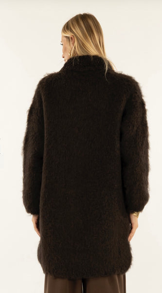 384725 Kontatto manteau mohair espresso