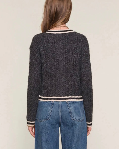 390425 Heartloom cardigan Yara charcoal