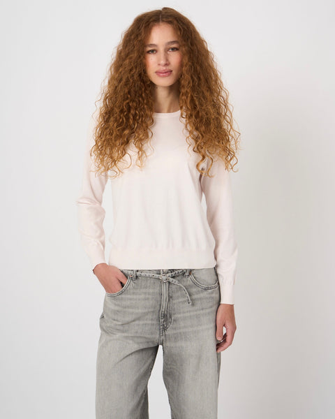 367116 Tricot coton rose pastel