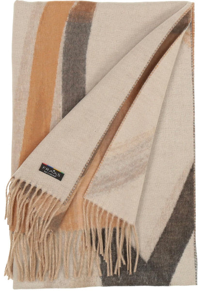 392825 Fraas foulard feutre motifs caramel