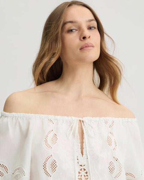299915 LiuJo blouse en coton brodée