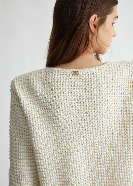 246624 Liu Jo veste courte crème