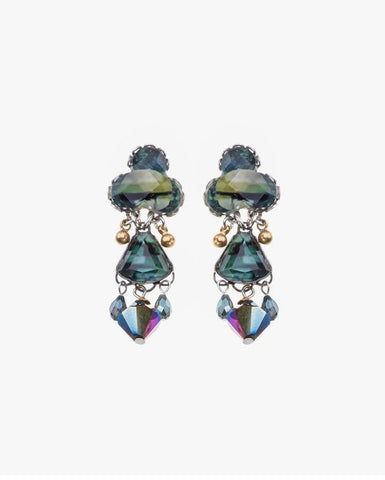 378525 AYALA BAR Boucles d'oreilles vertes