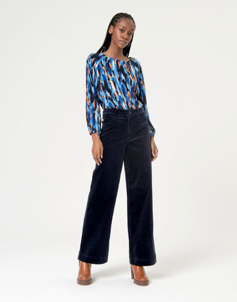 223224 SURKANA pantalon corduroy jambes larges