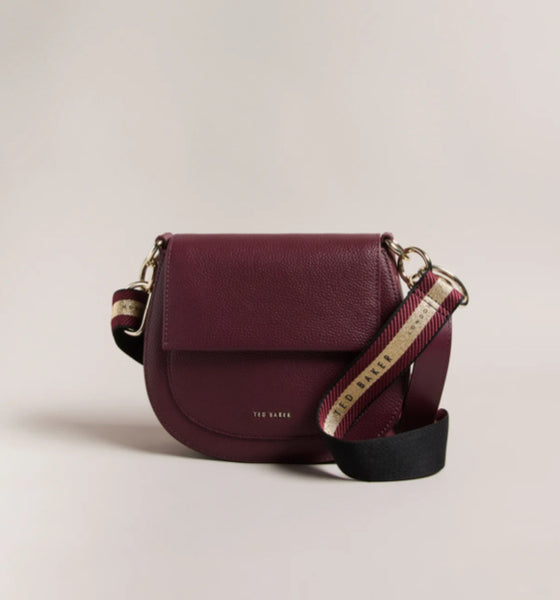 575923 Ted Baker crossbody bag Dalaï, couleur purple, en cuir.