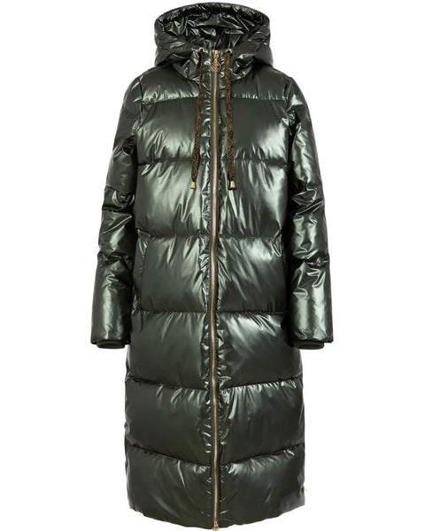 362625 Coster manteau matelassé métallique kaki