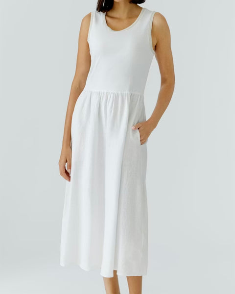 389616 Oui robe camisole coton et lin
