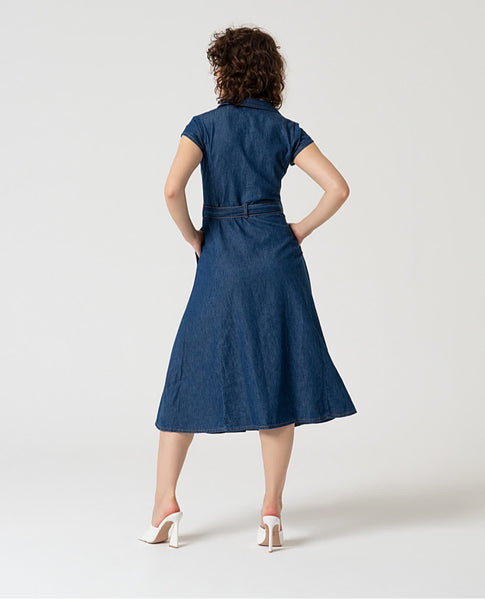 302915 SURKANA Robe midi en jean