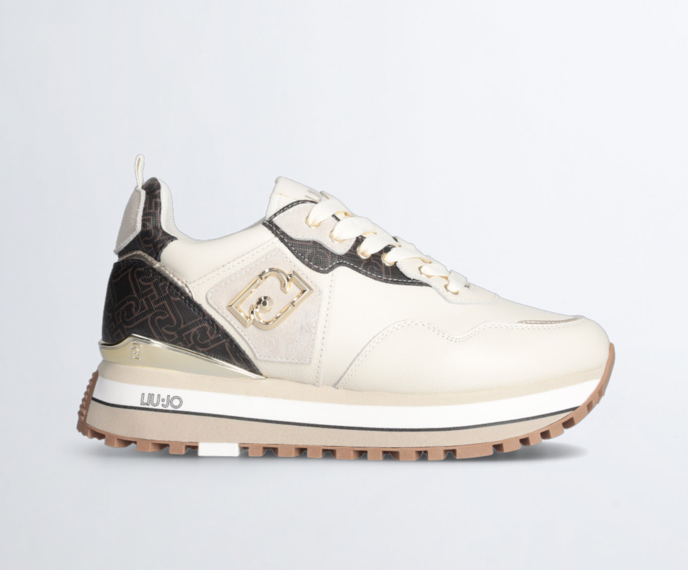 572723 Liu.Jo Sneakers avec tige en cuir.