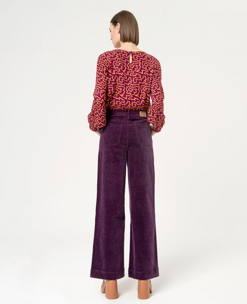 223224 SURKANA pantalon corduroy jambes larges