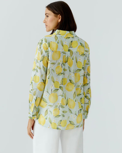 395316 Oui chemisier imprimé citron