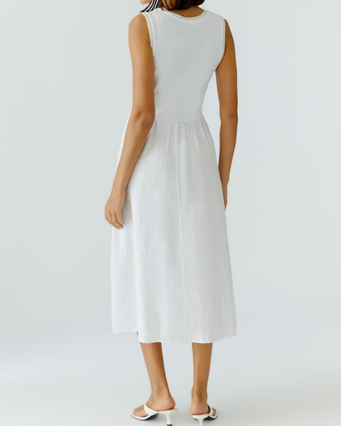 389616 Oui robe camisole coton et lin