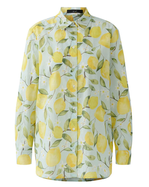 395316 Oui chemisier imprimé citron