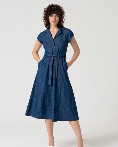 302915 SURKANA Robe midi en jean