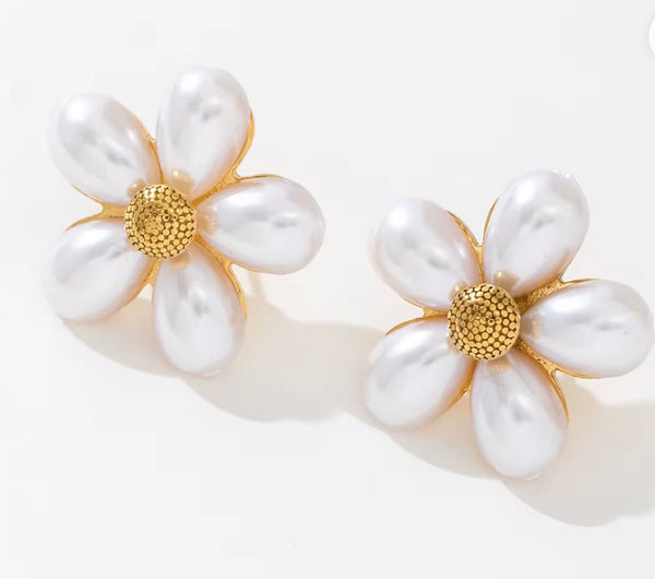 381816 L’Actuel boucle d’oreilles en marguerite