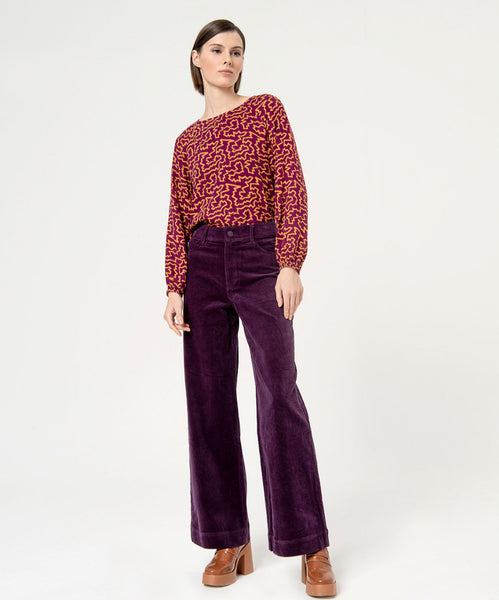 223224 SURKANA pantalon corduroy jambes larges