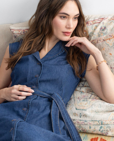 302915 SURKANA Robe midi en jean